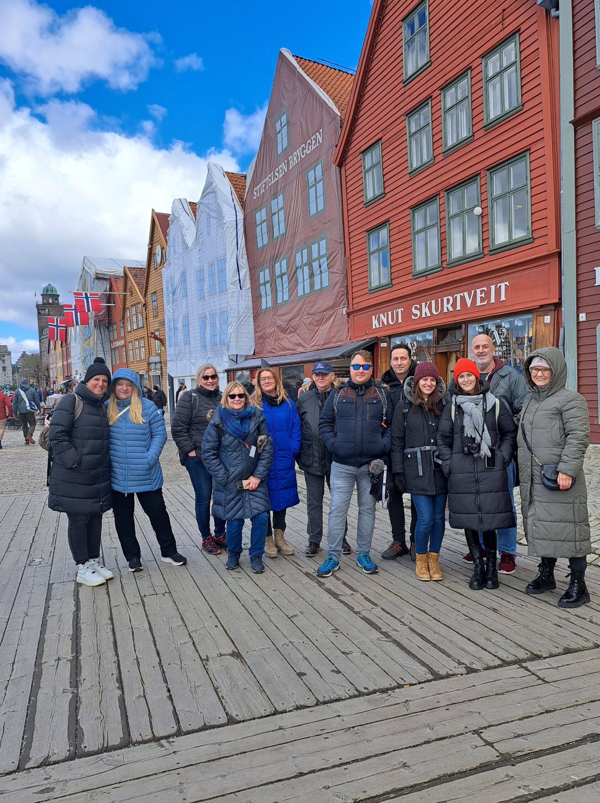 a group of people posing for a photo