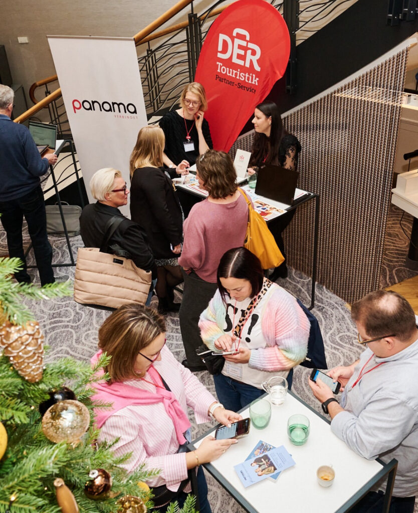 a group of people at a table