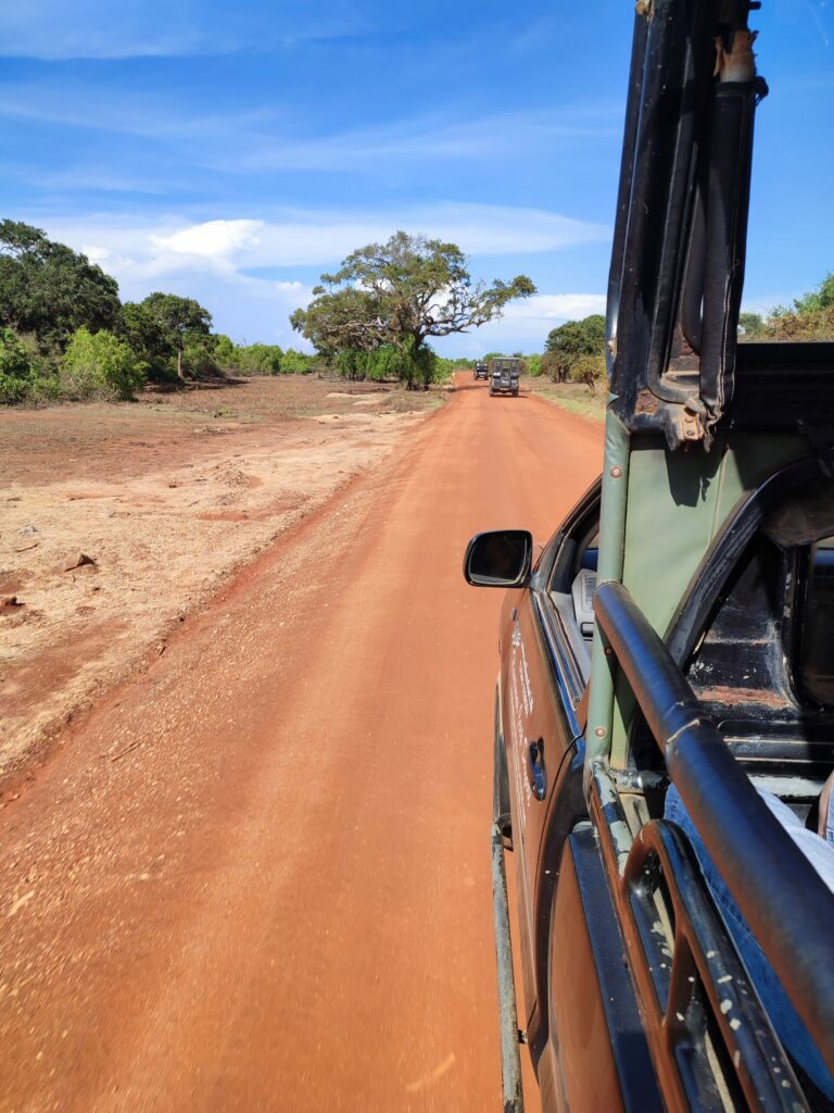 a car on a dirt road